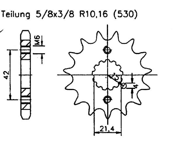 Suzuki 1250 GSF SA-L0 Bandit Traveller (ABS)10 Ritzel vorne 18 Zähne