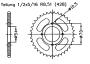 Kettenrad für Honda CBR 125 R Zähnezahl 42