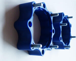 Spurverbreiterungen Quad ATV 110 mm - 115 mm Lochkreis hinten und vorne blau