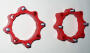 Spurverbreiterungen Quad ATV 156mm - 144mm Lochkreis vorne rot