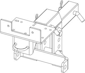 Swisher Montageadapter für ATV Schneeschild, Baggerschaufel, Anhängerkupplung