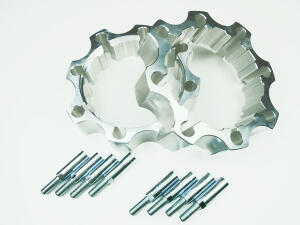 2x Yamaha YFM 700 R Raptor wheel spacer rear