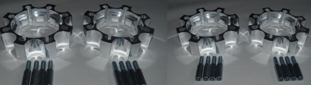 Yamaha YFM250R Spurverbreiterung Komplettset vorne und hinten