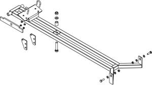 Dinli 700 - 800 Centhor Ares Schneeschild kompletter Kit Profi 120cm