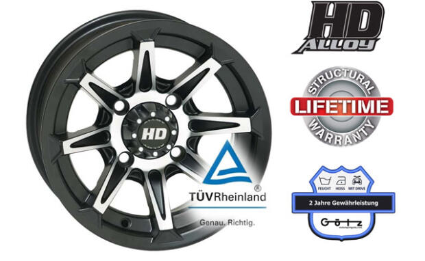 Alufelge Can-Am Rengade/Outlander 400/500/650/800 XT/Max mit TüV STI HD2 14x7-136 5+2
