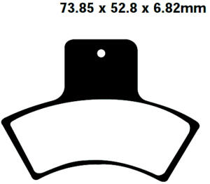 Bremsklötze Polaris alle ab 1998 hinten