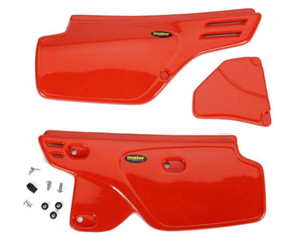 Honda XR250 / XR350 / XR600R Seitendeckel rot-orange