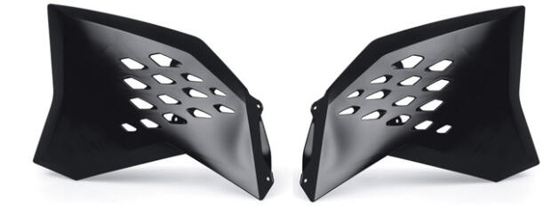 Kühlerabdeckung schwarz Kühler Spolier Radiator Scoops für KTM  2 / 4 STROKES - SX (01-04) - EXC (03-04) alle Modelle