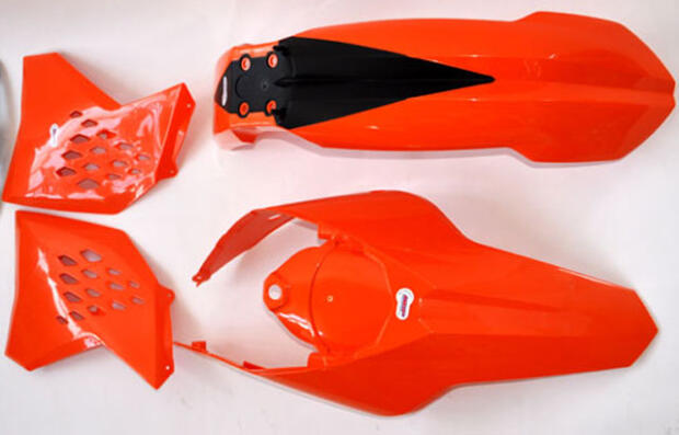 Replika Plastik Kit für KTM EXC Modelle Bj. 08-11 orange