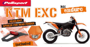 Enduro Replika Plastik Kit für KTM EXC orange
