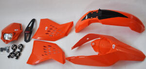 Enduro Replika Plastik Kit für KTM EXC orange