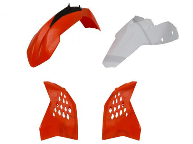 Kotflügel & Plastik Kit  für KTM SX EXC alle Modelle ab Bj. 2008 in orange