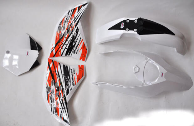 Kotflügel Plastik Kit für KTM SX - 125SX / 250SX / 250SX F / 450SX F (2011) weiss