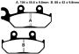 Yamaha XTZ 660 Tenere brake pads front