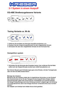 Auspuff CARBON Kawasaki KLX 650
