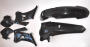Yamaha WRF 250/450 Plastik Kotflügel Seitendeckel Kit schwarz