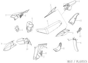 Schmutzfänger hinten Goetz Supermotard 25/50...