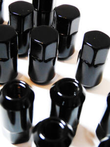 Lug nuts black Quad ATV UTV wheel M10x1,25