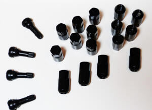 Lug nuts black Quad ATV UTV wheel M10x1,25