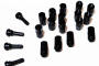 Lug nuts black Quad ATV UTV wheel M10x1,25