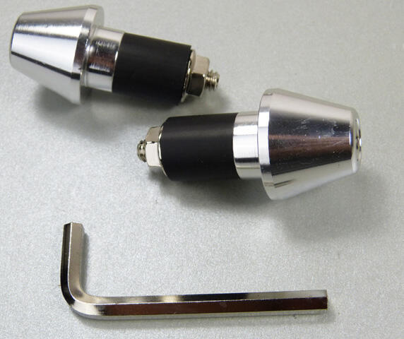 Lenker Gewichte Silber Aluminium Lenkerenden