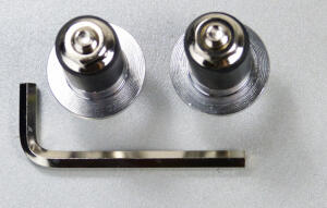 Lenker Gewichte Silber Aluminium Lenkerenden