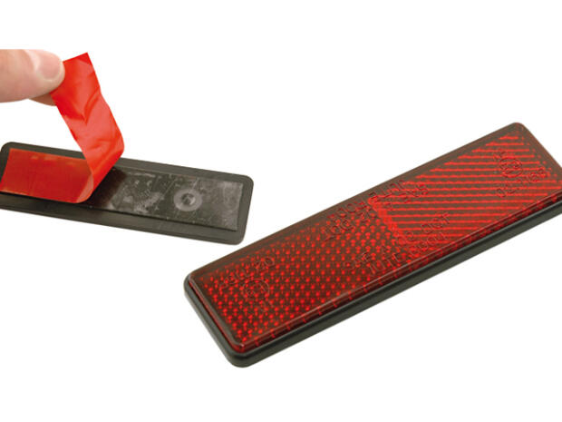 Rückstrahler Reflektor rot Quad ATV Motorrad UTV Roller universell selbstklebend