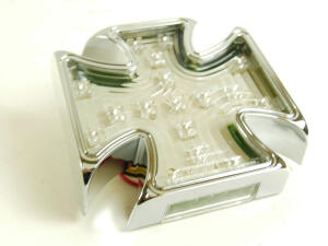 Tail light iron-cross LED with license light