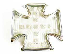 Tail light iron-cross LED with license light