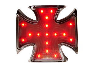 Tail light iron-cross LED with license light