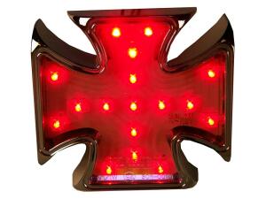 Tail light iron-cross LED with license light