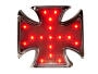 Tail light iron-cross LED with license light