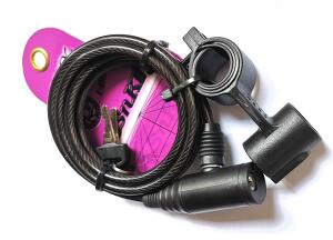 Lock with Two Keys and Mounting Clamp