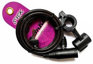 Lock with Two Keys and Mounting Clamp