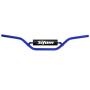 Handlebar Moto Cross Enduro aluminum 22mm blue anodized with handlebar padding