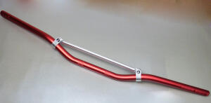 Lenker Moto Cross Enduro Aluminium 22mm Mittelstrebe Rot
