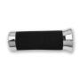 Griffgummi Feel schwarz/chrom 22/25mm paarweise