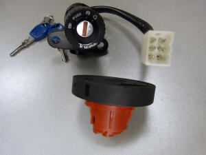 Zündschloss Tankdeckel Lenkradschloss Kit für KTM 640 LC4 Supermoto Prestige
