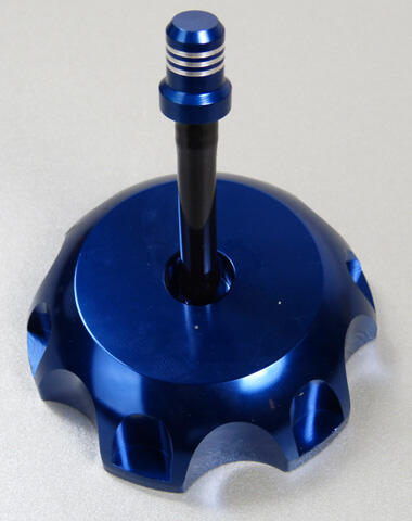 Tuning Fuel tank cap . Yamaha YZ 03 / Kawasaki. Blue No. (737AZ)