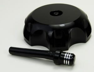 Aluminum Gas Tank Cap in Black with Vent Valve for all Husqvarna Offroad Supermotard Models