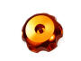 Gas tank cap aluminium orange 55mm