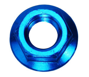 Mutter Roller M12 x 1,5mm Aluminium blau eloxiert