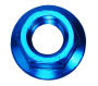 Mutter Roller M12 x 1,5mm Aluminium blau eloxiert
