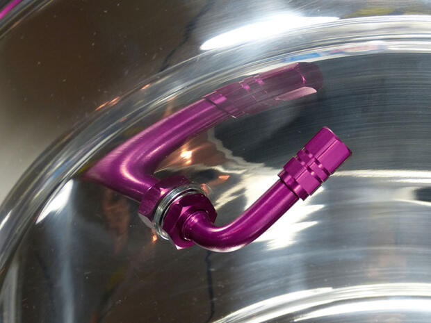 Ventil Winkelventil Quad ATV UTV lila für Reifen