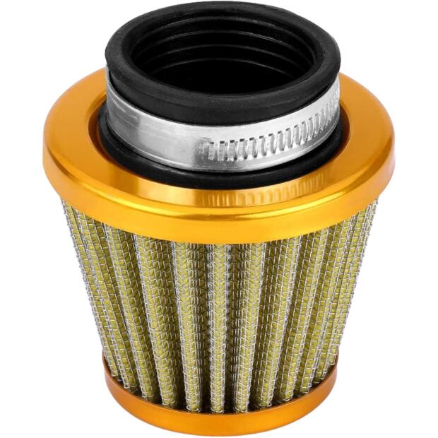 Luftfilter Universal Tuning 28-35mm gerader Einlass, Gold