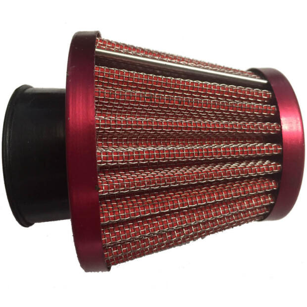 Luftfilter Universal Tuning 28-35mm gerader Anschluss, rot