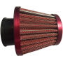 Luftfilter Universal Tuning 28-35mm gerader Anschluss, rot