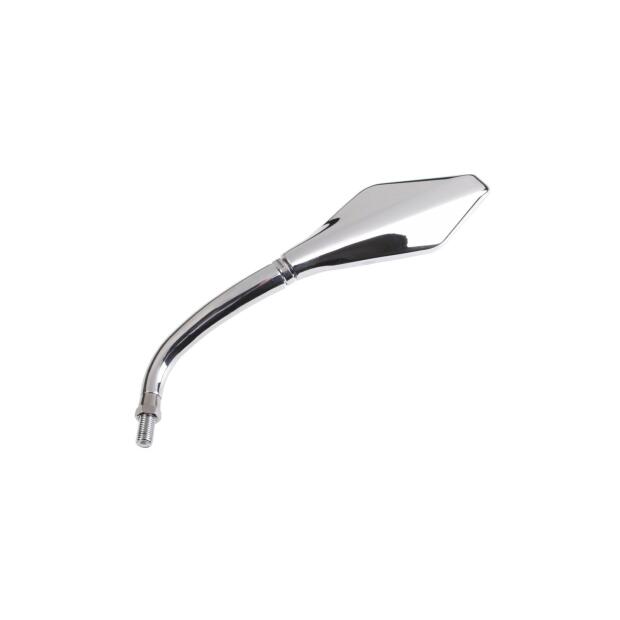 Rückspiegel Universal mit M10x1,25 Gewinde, links, chrom