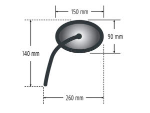 Mirror left with LED turn signal