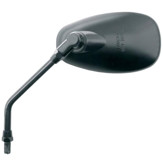 Rückspiegel Universal mit M10x1,25 Gewinde, beidseitig schwarz